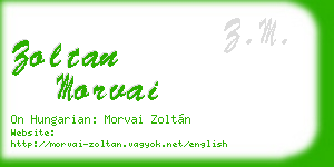zoltan morvai business card